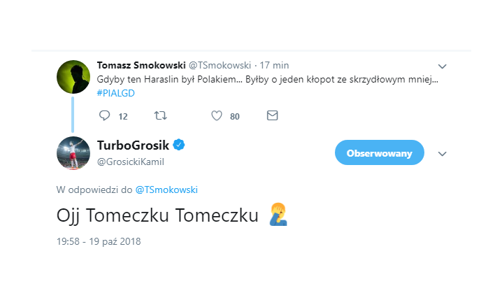 Grosicki odpowiedział Smokowskiemu na Twitterze! CAŁY TURBO
